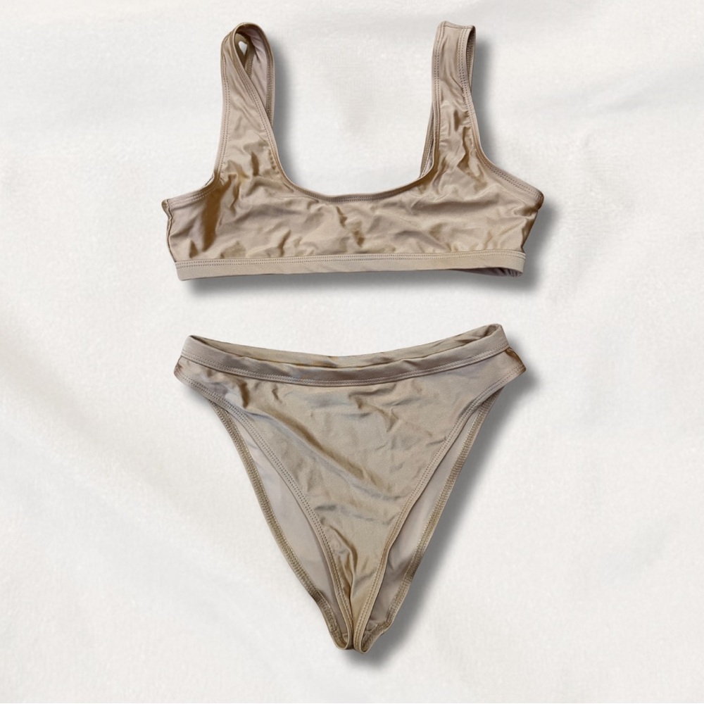 Fashion Nova Gold Bikini Set